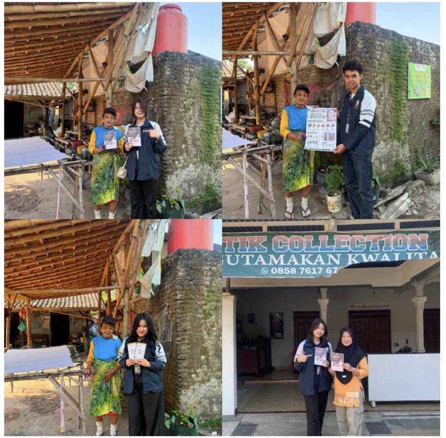Optimalisasi Batik Berbasis Potensi Alam, Digital Marketing, dan Perlindungan HKI Oleh Tim KKN Undip Desa Cangkol